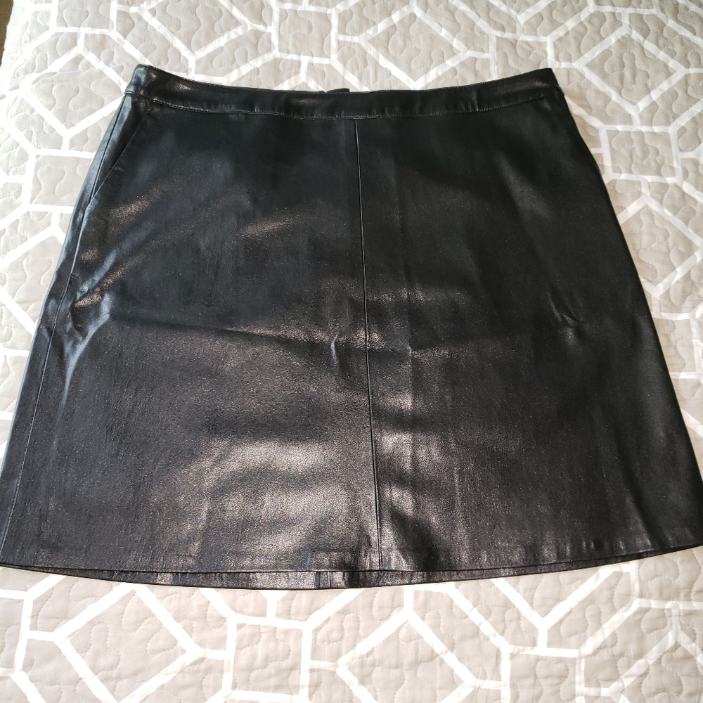 Vince Camuto Faux Leather Skirt